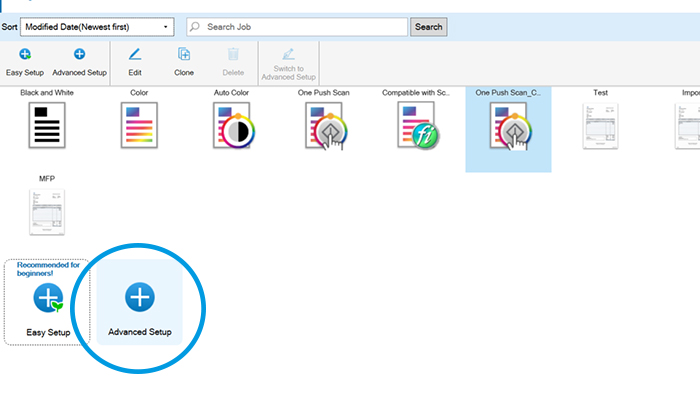 Full batch scan mode graphic